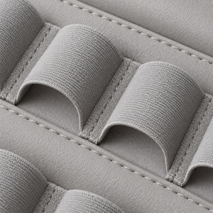 Étui à flacons rembourré en cuir PU avec fermeture éclair, organiseur de voyage pour ampoules de sérum, 12 emplacements élastiques pour bouteilles, séparateur en mousse, logo personnalisé, BSCI, portable - Product Image 6