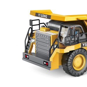 1:24 Scale 9CH 2.4G <strong>RC</strong> <strong>Dump</strong> <strong>Truck</strong> with Metal Construction USB Cable Remote Controller Charger Included for Kids - Product Image 3