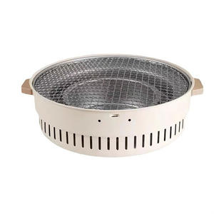 Barbecue portable au charbon de bois pour l'extérieur, 35,5 cm, multifonctionnel, sans fumée, avec couvercle, pour le camping et la préparation du thé - Product Image 5