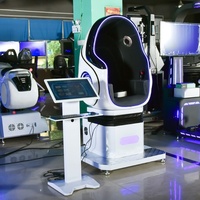 Machine de jeu VR 9D populaire en métal et fibre de verre pour intérieur, avec 200 jeux, simulateur de cinéma VR monoplace pour aéroport