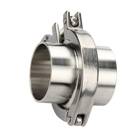 d'usine de qualité alimentaire Ss304 connecteur rapide en acier inoxydable pince sanitaire support de tuyau de virole de soudure