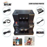 Mesin Printer DTF Otomatis Penuh A3 A4 Baru untuk Cetak Flatbed pada Casing Ponsel, Kaca, Kayu, Logam, Akrilik, Bisnis DIY, dan Industri