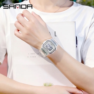 <span class=keywords><strong>SANDA</strong></span> 2009 marque de luxe étudiant sport montres mode femmes montre numérique LED électronique montre-bracelet fille horloge Montre Femme - Product Image 6