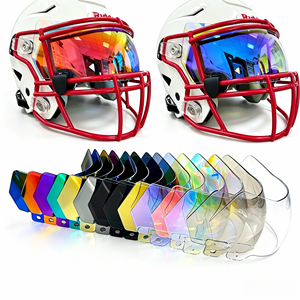 Viseras de Fútbol Americano <span class=keywords><strong>2024</strong></span>, Ajuste Universal, Speed Flex F7, Protector de Ojos, Antivaho, Antirrayaduras, con Clip - Product Image 1