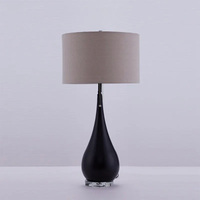 Grande lentille Portable lampe de table en bois lentille de lecture éclairée lampe de chevet de luxe abat-jour en tissu alimentation ca cc B22 E14 E26 Bases