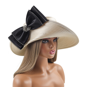 Chapeau de Kentucky Derby de Luxe Spectaculaire, Élégant Chapeau d'Église Hawaïen Luxueux pour Femmes, Fête et Décoration de Vacances - Product Image 3