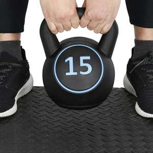 IUNNDS Kettlebell 2Kg 15Kg, 20Kg egzersiz Fitness, vücut geliştirme gücü su ısıtıcısı çan kaldırma egzersiz - Product Image 5