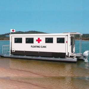 2020 New Aluminum Hospital Floating Pontoon Boat House for Sale