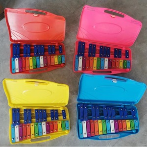 Venta caliente multicolor educación temprana <span class=keywords><strong>instrumento</strong></span> musical percusión de plástico <span class=keywords><strong>caja</strong></span> de 25 tonos - Product Image 1