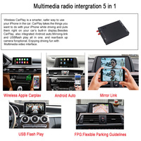 Boîte de mise en miroir d'écran intelligente multifonctionnelle, dongle sans fil CarPlay Android Auto, interface Mirror Link, Cartrend BMW Car