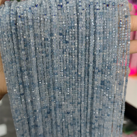 Véritables perles naturelles à facettes en forme de cube carré aigue-marine pierre de guérison perles pour la fabrication de bijoux de bricolage
