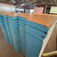 Panneau composite EPS en acier gaufré, économique et facile à installer, pour clôtures de chantier temporaires