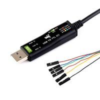 Câble Série USB vers TTL (C) 6 broches Industriel AIsmartgoo Waveshare, Puce FT232RNL Originale, Circuits de Protection Multiples