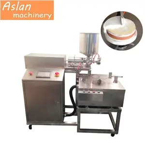 Rvs Cream Cake Smoothing Coating Machine Cake Ijs Smeren Machine