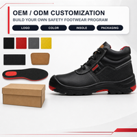 Chaussures de sécurité à tige haute avec embout en acier, semelle intermédiaire en Kevlar et semelle extérieure en caoutchouc PU pour travaux industriels EN ISO 20345:2022 S3L HRO SR OEM