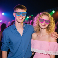 Gafas de Sol LED Recargables por USB con Logotipo Personalizado para Halloween, Navidad, Año Nuevo, Eventos, Festivales de Música, Gafas con Luz de Neón