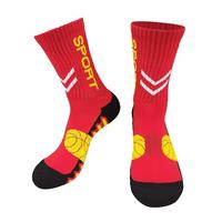 Chaussettes de basketball antidérapantes en silicone rembourrées, respirantes, à compression, pour équipes, personnalisables, unisexe, vente en gros