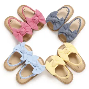 Сандалии для новорожденных, уличная нескользящая обувь с мягкой подошвой для первых шагов, летняя обувь для маленьких девочек, M2287