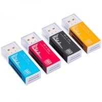 Lector de Tarjetas SY-638 Tres en Uno Multifuncional SD TF MS M2 Lector de Tarjetas de Memoria para Cámara Flash USB 2.0
