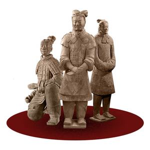 Statua in Pietra di Soldato con Caratteri Cinesi Antichi, Scultura a Grandezza Naturale dei Guerrieri di <span class=keywords><strong>Terracotta</strong></span> in Vendita - Product Image 6