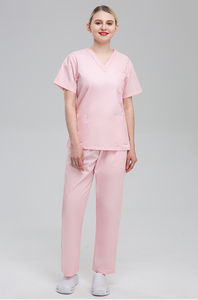 La migliore vendita di Logo personalizzato medico ospedaliero medico cura Scrub salone di bellezza parrucchiere donna Scrub chirurgico set uniformi - Product Image 4