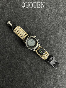 Reloj HKSF para entrenamiento al aire libre para hombre con correa de cuerda trenzada - Product Image 4