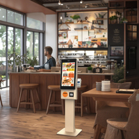 Restaurant Restauration Rapide Commande Automatique Self Service Paiement Kiosque Machine avec Imprimante Thermique SDK Lecteur de Codes Barres Écran Tactile
