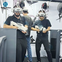 XR Battleground Multiplayer VR Arena XR Escape Salle de jeu Réalité virtuelle Jeux de combat d'intérieur Simulateur de tir VR 4 joueurs