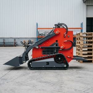 Mini-chargeuse compacte sur chenilles 25 CV, 360 kg - 380 kg, à haut débit hydraulique, pour jardin et ferme, certifiée CE EPA, vente directe usine - Product Image 5
