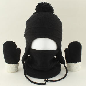 Enfant en bas âge hiver noël chapeaux bébé mitaines gants cou plus chaud bébé hiver chapeau enfants hiver chapeau gants écharpe <span class=keywords><strong>ensemble</strong></span> pour garçon fille - Product Image 3