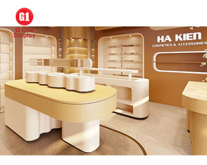 Bespoke Luxury Cosmetic Shop Interior Fit-out LED Illuminated Makeup Retail Showcase Design-to-Production Solution - Product Image 2
