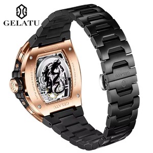 Envío Directo, Reloj de Pulsera GELATU Dragon, Mecánico Automático, de Alta Calidad, con Puntero, Moderno, Resistente al Agua, de Acero Inoxidable - Product Image 5