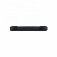 Boîte de Protection de gaine de boîtier de câble à fibre optique FTTH ronde noire utilisée pour la Protection de tube thermofusible de réseau