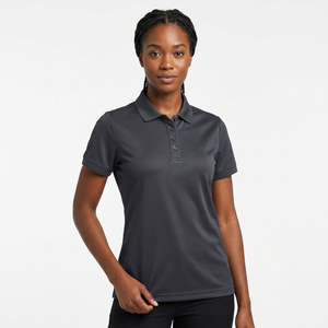 <b>Women's</b> Knitted <b>Polo</b> <b>Shirt</b> 100% Polyester Solid Short Sleeve Performance <b>Polo</b> Custom Logo Uniform For Girls - Product Image 4