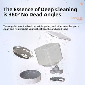 Distributeur automatique intelligent de nourriture pour animaux de compagnie 2025 avec contrôle Wi-Fi, gamelle connectée pour <span class=keywords><strong>chien</strong></span> avec distributeur de nourriture sèche quantifiée et programmable, en acier inoxydable pour chiens et chats - Product Image 5