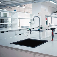 Mesa de Laboratorio de Resina Fenólica con Estructura de Acero para Laboratorio Central de Química y Biología, Modelo Chemical Island