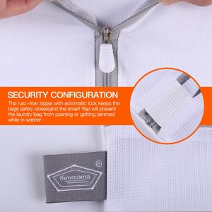 Sacchetti per bucato con Logo personalizzato di alta qualità prodotti più venduti rete per bucato in rete con cerniera - Product Image 4