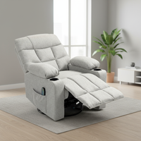 Nouveau design, vente en gros, avec porte-gobelet, télécommande, massage, canapé moderne, fauteuil de salon, fauteuil inclinable