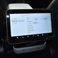 Panel de CA Estéreo Android para Tesla Modelo 1, Modelo 3, Modelo Y, X, S, Sistema de Entretenimiento Multimedia para Asientos Traseros con Pantalla IPS QLED