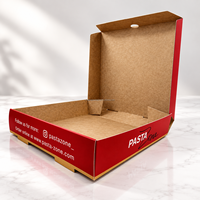 Boîte à pizza personnalisée imprimée, boîte d'emballage alimentaire en carton ondulé, emballage pour pizza de restaurant