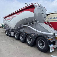 Promotion : Semi-remorque citerne à ciment 3 essieux 50 m³ avec compresseur d'air diesel pour le transport de ciment en Afrique