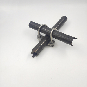 Abrazadera de doble U en forma de U de 48 mm galvanizada con hebilla cruzada para invernadero pequeño de estabilidad estructural, marca <span class=keywords><strong>GYH</strong></span> - Product Image 5