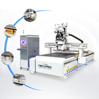 Routeur CNC pour le bois ATC, machine de découpe et de gravure, routeur CNC ATC avec changeur d'outils linéaire, lame de scie pour la découpe