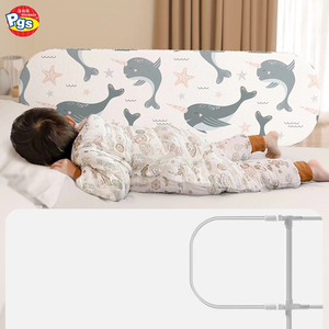 Barrière de lit de sécurité pour bébé Prodigy BR015, facile à installer, barrière de lit rétractable, clôture pliable en tube d'acier pour la sécurité des enfants - Product Image 6