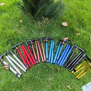 Aluminum Alloy Trekking Poles Folding Telescopic Ultralight Four Section Hiking Walking Sticks Portable Outdoor Use - Product Image 3