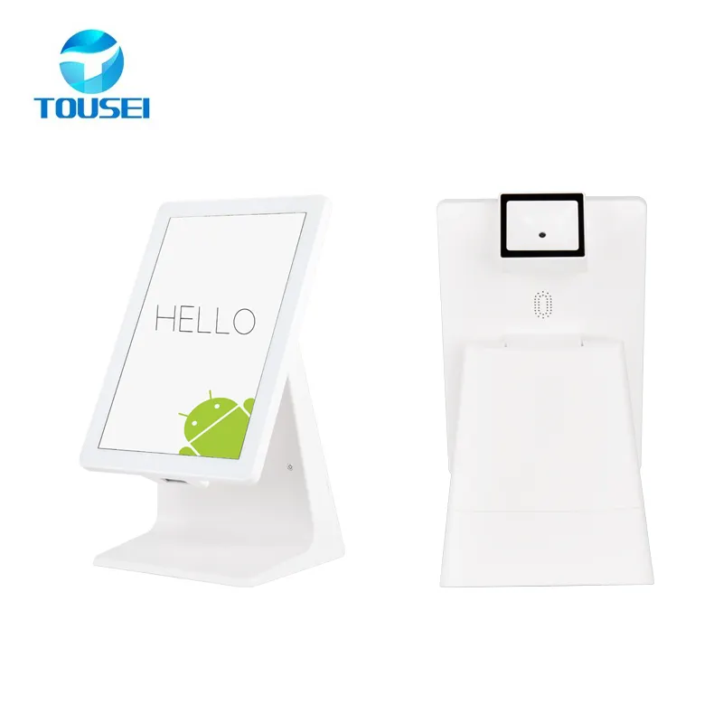 Dudukan Tablet Desain Asli Ergonomis, Dudukan Pos Layanan Mandiri Printer Terminal Pembayaran Padat Android 7.1