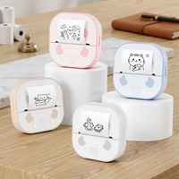 Imprimante thermique portable mini pour étiquettes autocollantes, 203 dpi, compatible iOS et Android, autonomie de la batterie 1300 mAh, largeur maximale 57 mm