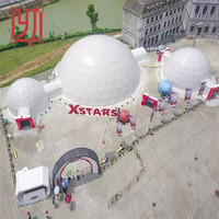Tente dôme de luxe en PVC géodésique de 7m 9m 10m pour le glamping tente dôme Igloo préfabriquée pour événement