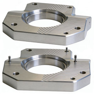 Bride usinée CNC de haute précision sur mesure OEM |   Base de positionnement en aluminium texturé pour machines d'automatisation - Product Image 4