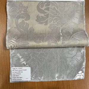 Tissu de rideau Jacquard Queen 100% polyester Fil teint Motif floral Couleurs personnalisées Luxe Poids moyen pour salon - Product Image 4